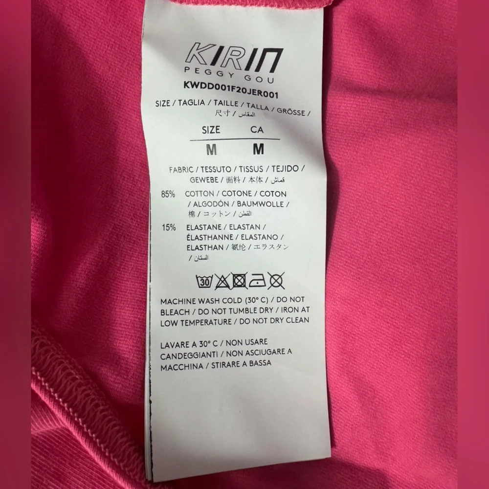 Kirin Peggy Gou Jersey Open Back Long Sleeve Bodysuit Pink - Picture 13 of 14